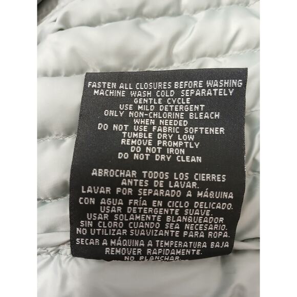 32 Degrees Heat Ultra Light Puffer Vest Size M Lt Sage Green Packable Gorp Sport - Picture 9 of 9